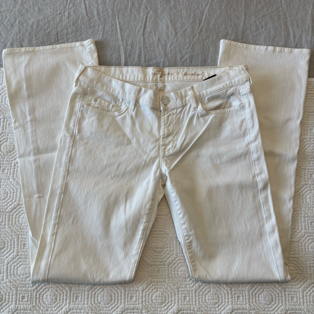 7 For All Mankind Bootcut White Denim